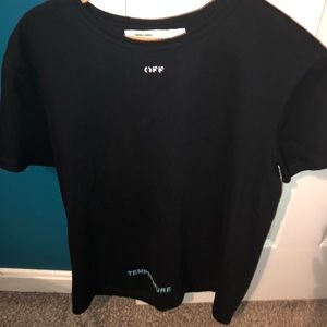 ‼️STEAL‼️Off-White diagonal temperature tee